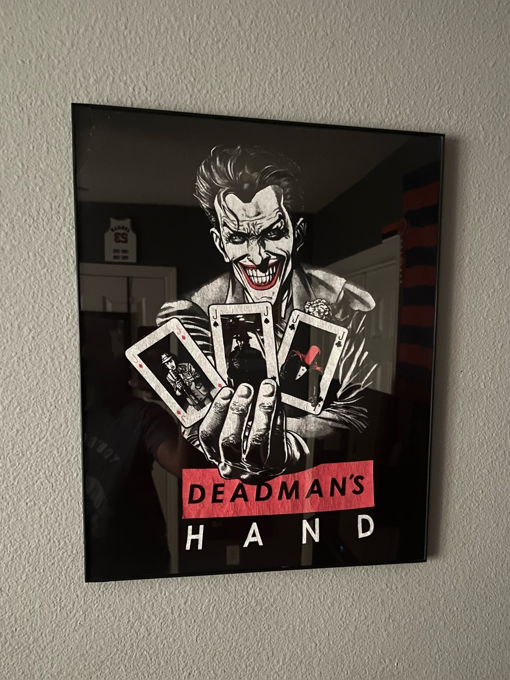 Joker “Dead Man’s Hand” Framed Wall Art – 16×20